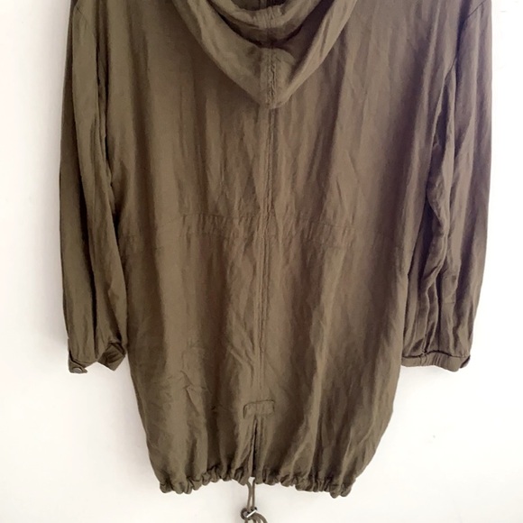 Love Tree Lightweight Olive Green Military Style Hooded Jacket Womens,Size Large - Picture 12 of 12